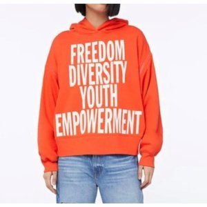 IMAAN x FRAME ZIP SLEEVE HOODIE Size Small